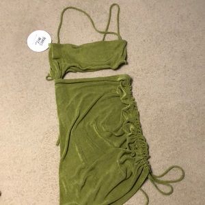 Princess Polly Imelda mini dress green